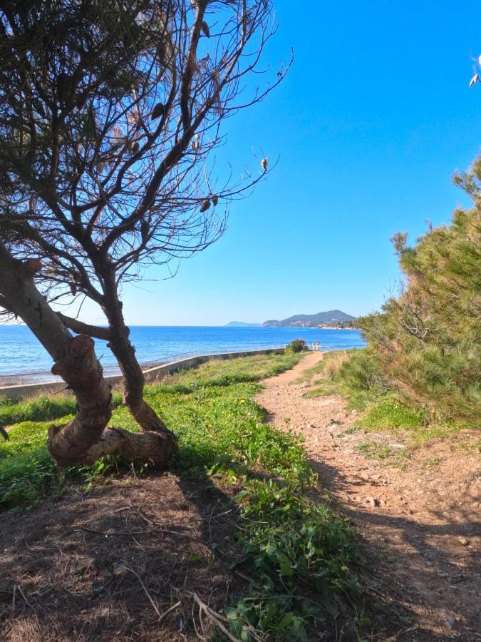 Appartement Hyeres - Costebelle Duplex Vue Mer Balcon Residence Privee Parking - Marie Caroline エクステリア 写真